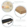 Floating Wall Shelf Wooden Shelves Wall Storage 80cm - White
