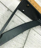 PAIR OF HANFORGED GALLOW BRACKETS 4"X8" BLACK MATT FINISH , antique vintage