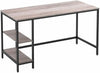 HOOBRO Computer Desk Office Desk with 2 Shelves Sturdy Writing Desk Metal Frame