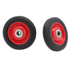 2pc explosion proof tire rubber wheel 16mm roller bearing wheel metal center