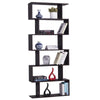 S Shape Lounge Storage Display Unit Wooden Bookcase Bookshelf Room Divider