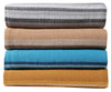100% Cotton Stripe Sofa Bed Throw Blanket-3 Sizes & 4 Colours + Super Giant Size