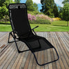 Rocker Lounger Sun Chair Recliner Outdoor Garden Furniture Folding Relaxing Seat