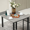 Modern Dining Table Set 2 Seats Set Metal Frame Kitchen Home Bar Breakfast Table