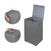 90L Large Folding Laundry Basket Washing Fabric Collapsible Storage Hamper Bin