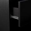 2 Drawers Black Bedside Cabinet Storage Nightstand Bedroom Chest Of Drawers