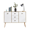 Modern 2 Door 3 Drawers Cupboard Storage Cabinet Unit Sideboard Table Kitchen BN