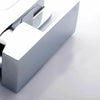 OZONE WATERFALL BATHROOM BASIN MONO SQUARE MIXER TAP CLOAKROOM CHROME LUXURY