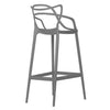 MASTERS MODERN DESIGNER PLASTIC BAR STOOL CHAIR 75CM & 65CM GREY BLACK WHITE