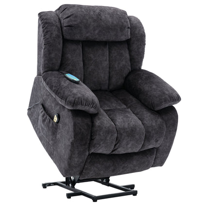 Electric Riser Massage Cinema Recliner Sofa Chair Velvet Armchair For Elderly