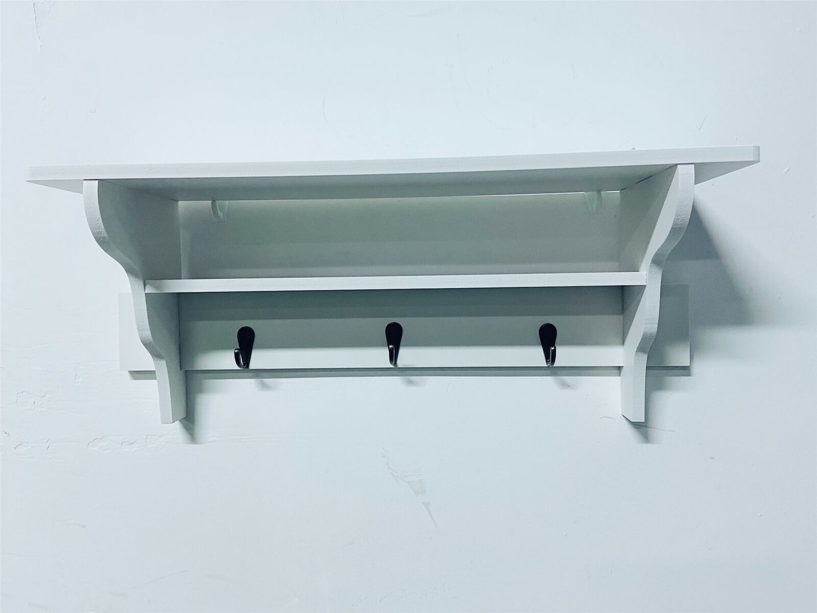 Rustic Floating Shelves Wall Mounted WPC Wall Storage Rack Display Kitchen Decor