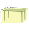 Rectangular Garden Table Cover Waterproof Heavy Duty Outdoor Furniture Covers