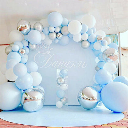 Party Wedding Decor Blue Baloons Garland Blue Balloons+Balloon Arch Kit Set UK