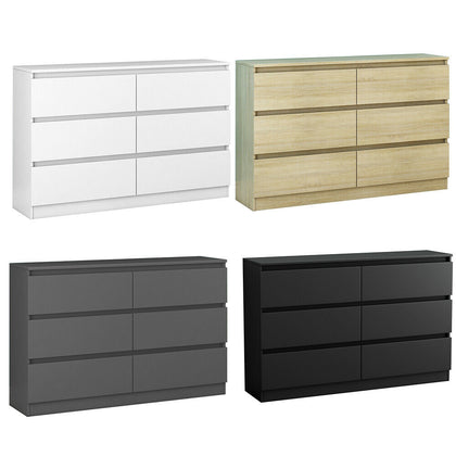 Chest of Drawers Bedroom Furniture Hallway Tall Wide Storage 6 Drawers