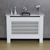 Mondeer Modern Radiator Cover Wall Cabinet Grill Shelf White Horizontal Slats