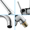 Kitchen Sink Mixer Taps Swivel Spout Single Lever Tap Mono Modern Chrome Faucet
