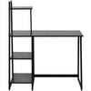 Computer Desk With 4 Tier Storage Shelves Desk Table with Bookshelf Home Office