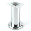 4x Brushed Chrome Coffee Table Desk Stand 6-15cm Cabinet Furniture Leg Sofa Feet