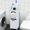 Bathroom Small Floor Wooden Cabinet Narrow Storage Cupboard Toilet With Drawers