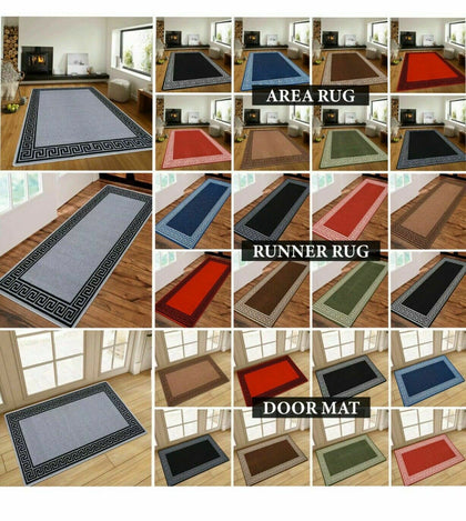 New Non Slip Hallway Kitchen Rugs Living Room Bedroom Carpets Runner & Door Mat