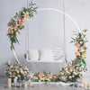 Romantic Wedding Arch Party Backdrop Stand Elegant White Metal Frame Flower Rack