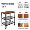 Portable Kitchen Storage Microwave Cart Trolley Rolling Unit, 3 Tier, Shelf