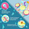 5 in 1 Electronic Baby Drum Kit Toy Set Kids Musical Instruments w/Microphone