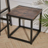 Industrial Wood Metal Coffee Table Sofa Side End Table Bedside Table Nightstand