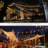 100-20LED SOLAR POWERED RETRO BULB STRING LIGHT GARDEN OUTDOOR FAIRY SUMMER LAMP