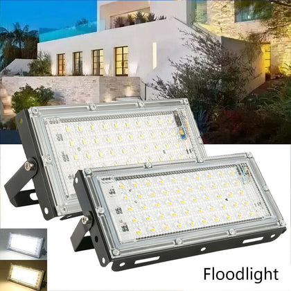 2PCS LED Floodlight 50W Outdoor Super Bright Security Waterproof Flood Light UK