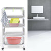 5 Tier Corner Plate Kitchen Bathroom Cupboard Organiser Tidy Storage Rack Stand