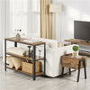 3 Tiers Console Table Bookshelf Entryway Hallway Tables 2 Shelves 101x35x80cm
