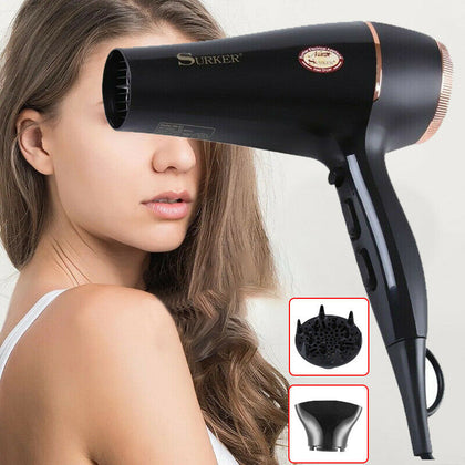 UK 3000W Professional Style Hair Dryer Nozzle Concentrator Blower Pro Salon Heat