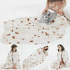 180CM Tortilla Blanket Burrito Blanket Round Beach Mat Towel Bathroom Carpet
