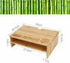 Bamboo Adjustable Portable Laptop Desk Lazy Table Stand Lap Sofa Bed PC Notebook