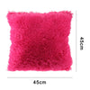 45*45cm Throw Family Decoration Fur Fluffy Sofa Pillow Soft Plush Cushion Cover