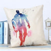 18" Marvel Pillow Case Super Hero Cushion Covers Sofa Cotton Linen Square Sofa