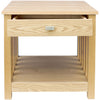 Wooden Lamp Table 1 Drawer MDF Ash Wood Coffee Side End Table Storage Furniture
