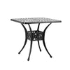 Garden Outdoor Patio Cast Alu Furniture Sets Square Table & 2/4 Chairs W/Cushion