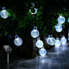 100-20LED SOLAR POWERED RETRO BULB STRING LIGHT GARDEN OUTDOOR FAIRY SUMMER LAMP