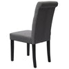 2x Fabric Dining Chair Accent Button High Back Tufted Kitchen Chairs Lounge Seat