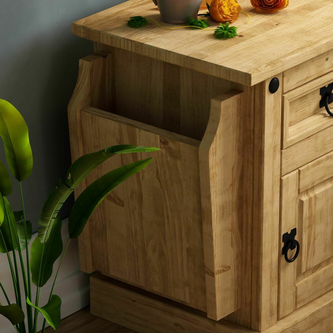 Corona Magazine Table 1 Drawer Mexican Solid Waxed Pine Cupboard Unit Furniture