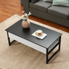 Lift Up Top Coffee Tables with Hidden Storage Metal Frame Leg Modern Tea Table