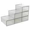 6 Stackable Plastic Shoe Boxes Drawer Storage Cabinet Nonslip Organiser Foldable