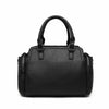 Ladies Faux Leather Look Bowler Tote Handbag Women Designer Shoulder Bag