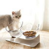 Double Elevated Pet Bowl Bowls Stand Cat Dog Feeder Food Water Raised Lifted