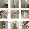 Large Canvas Kids Teepee White Tent Childs Wigwam Indoor Outdoor Play House Gift