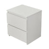 Modern Bedside Table Cabinet with 2 Drawers Nightstand Bedroom White Black NEW
