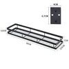 Wall Mounted Spice Herb Rack Holder Metal Black Large Storage Organizer 20-50cm