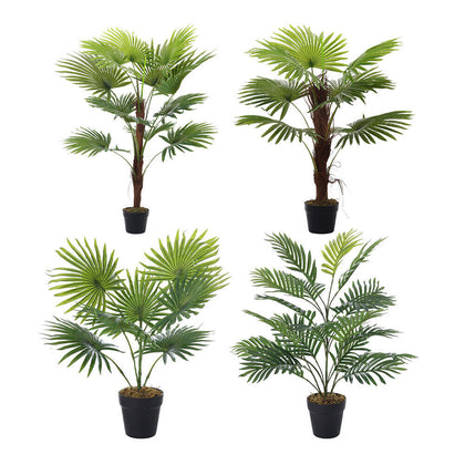 Large Plastic Artificial Plants in Pots Faux Potted Tree Fake Grass Garden Decor